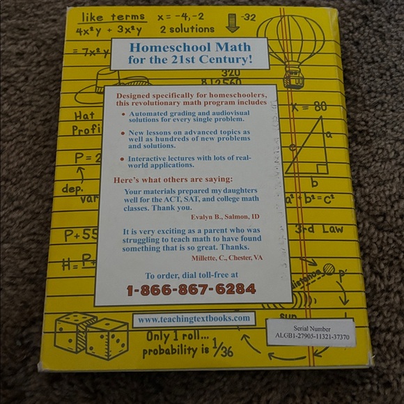 Algebra 1 Teaching Textbook 2.0 - Picture 2 of 4